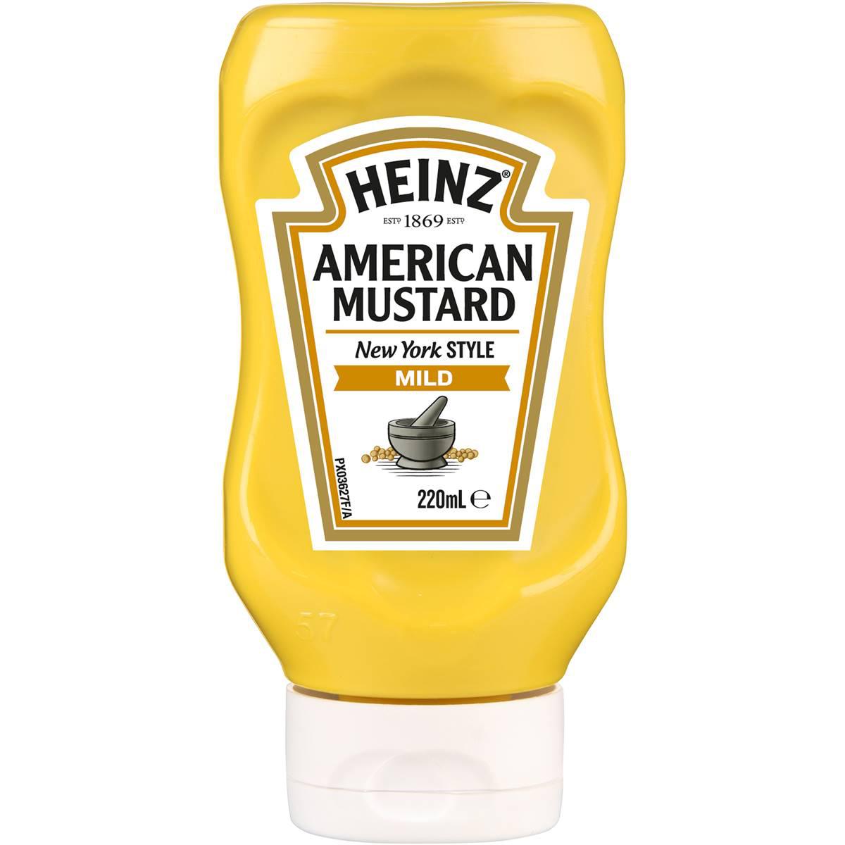 Heinz American Mustard Squeeze Bottle 220ml