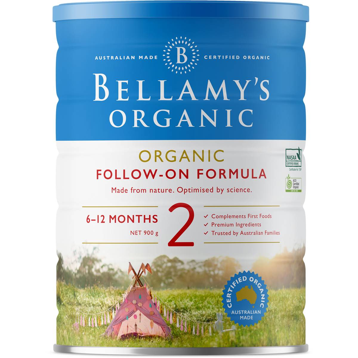 Bellamy's Organic Follow-on Formula Stage 2 From 6 Months 900g