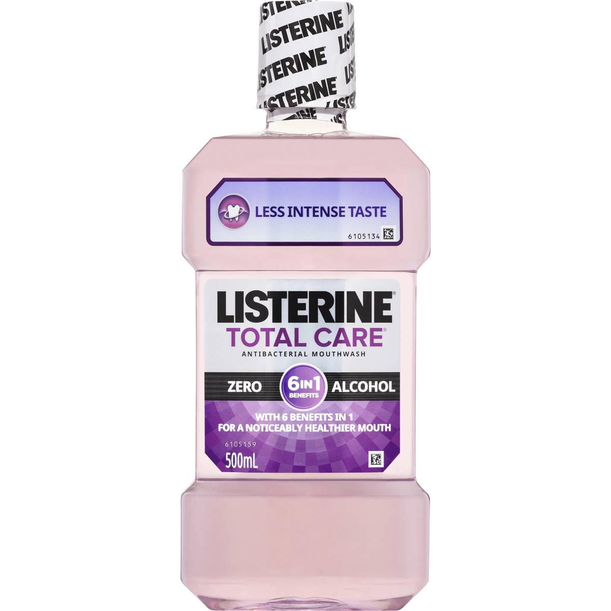 Listerine Total Care Zero Alcohol Antibacterial Mouthwash 500ml