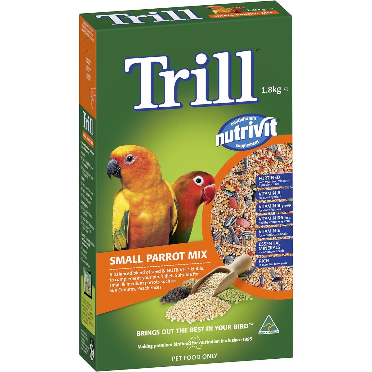 Trill Small Parrot Mix 1.8kg