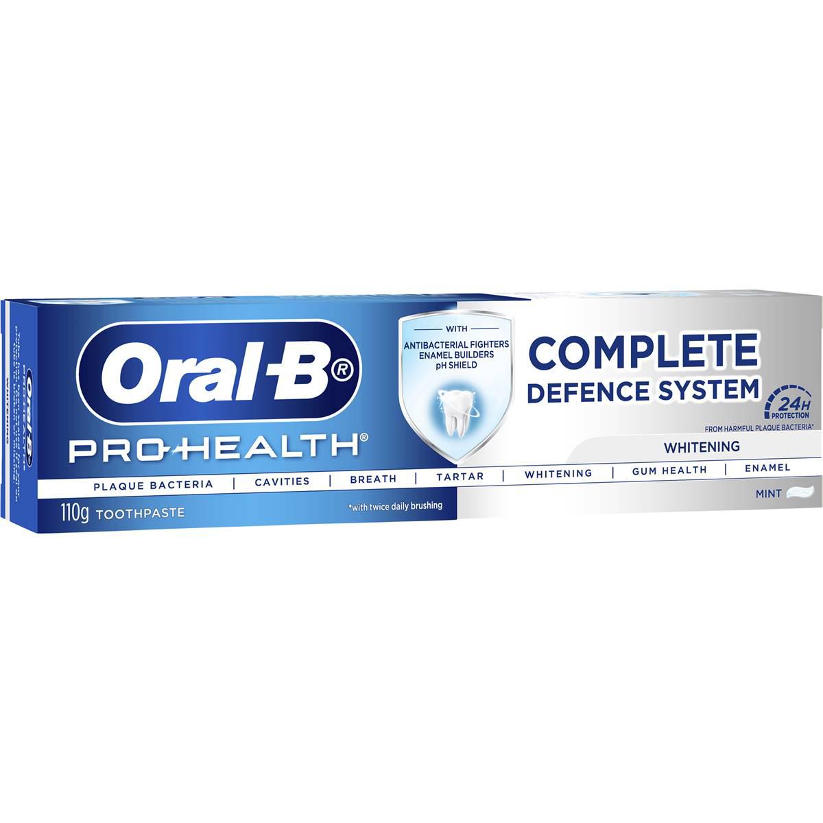 Oral B Pro Health Complete Defence System Whitening Toothpaste 110g