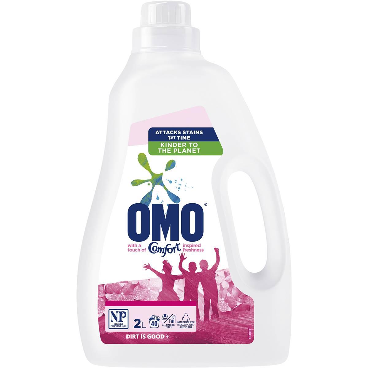 Omo Laundry Liquid Touch Of Comfort 40 Washes 2l