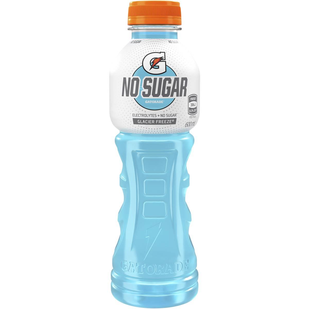 Gatorade Sports Drinks Sugar Free Glacier Freeze Bottle 600ml