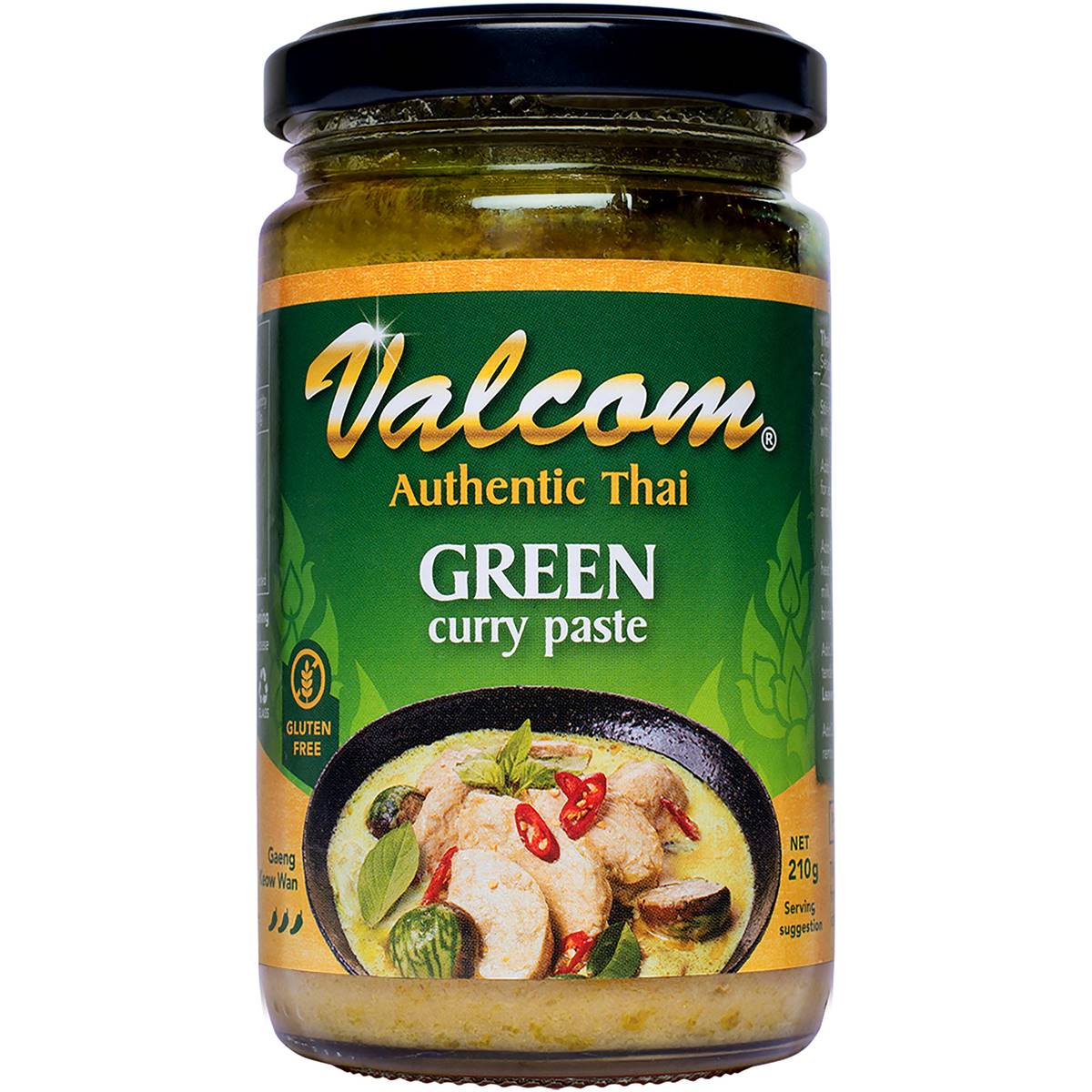 Valcom Paste Thai Green Curry 210g