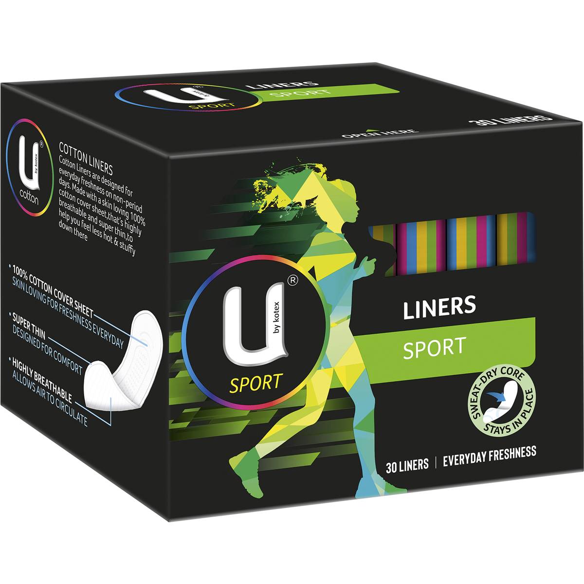 U By Kotex Sport Liners Sport Liners 30 Pack