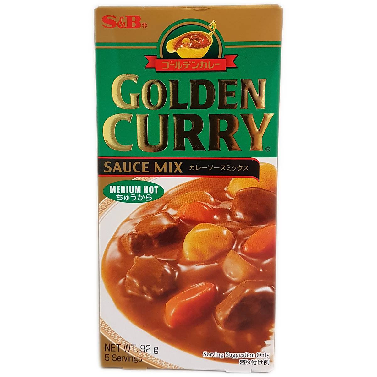 S&B Curry Mix Golden Medium Hot 92g