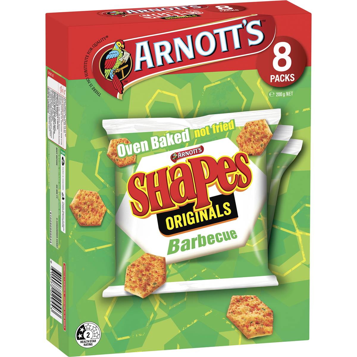 Arnott's Barbecue Shapes 8x25g