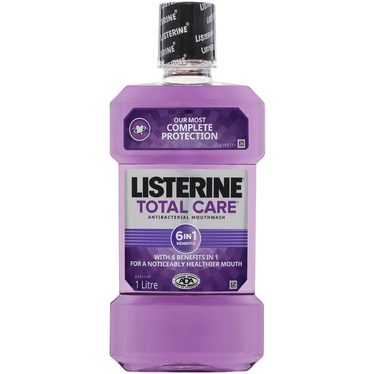 Listerine Total Care Antibacterial Mouthwash 1l