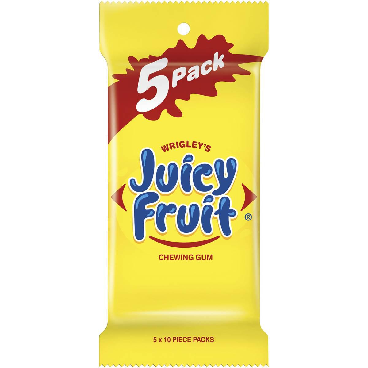 Juicy Fruit Chewing Gum 5x14g