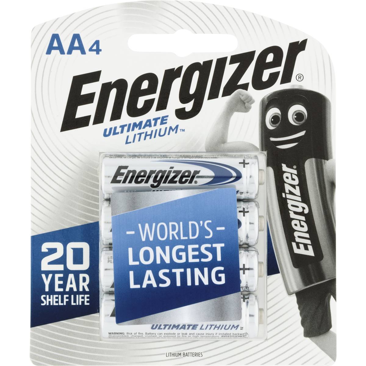 Energizer Lithium Ultimate Aa Batteries 4 Pack