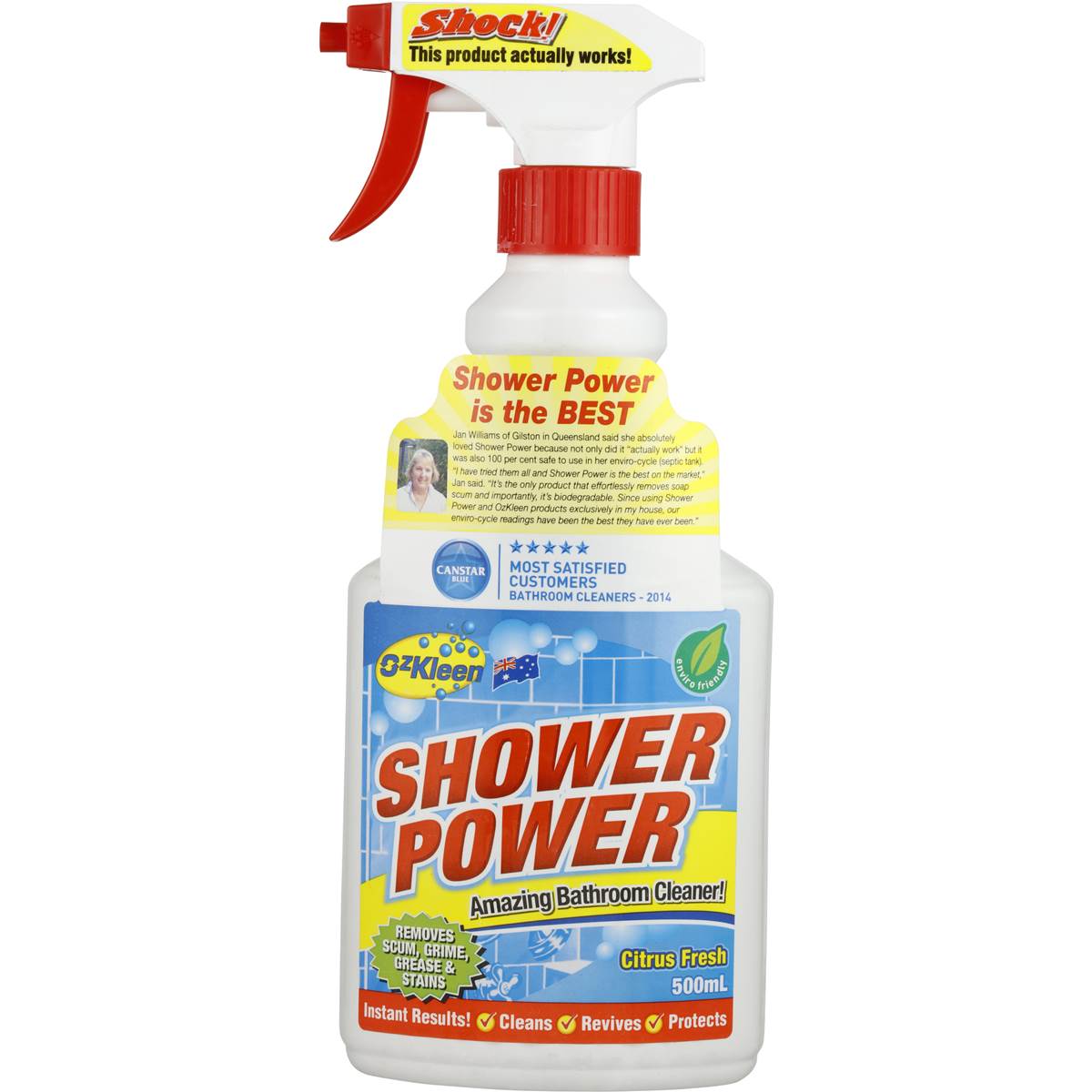 Ozkleen Shower Power Trigger 500ml