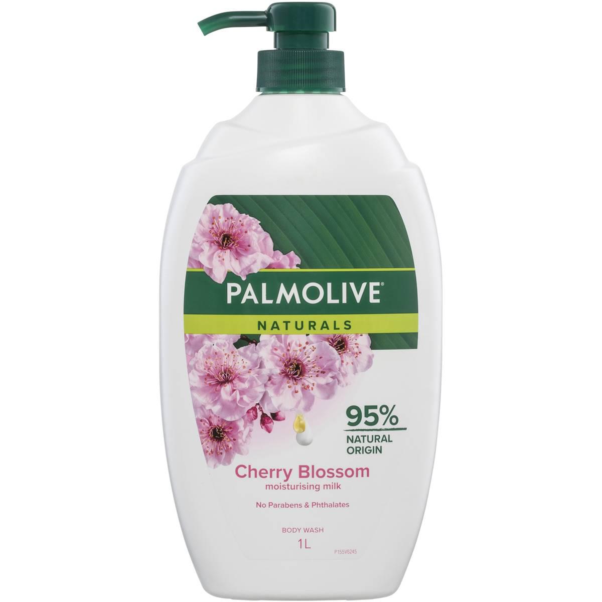 Palmolive Naturals Body Wash Milk & Cherry Blossom Shower Gel 1l