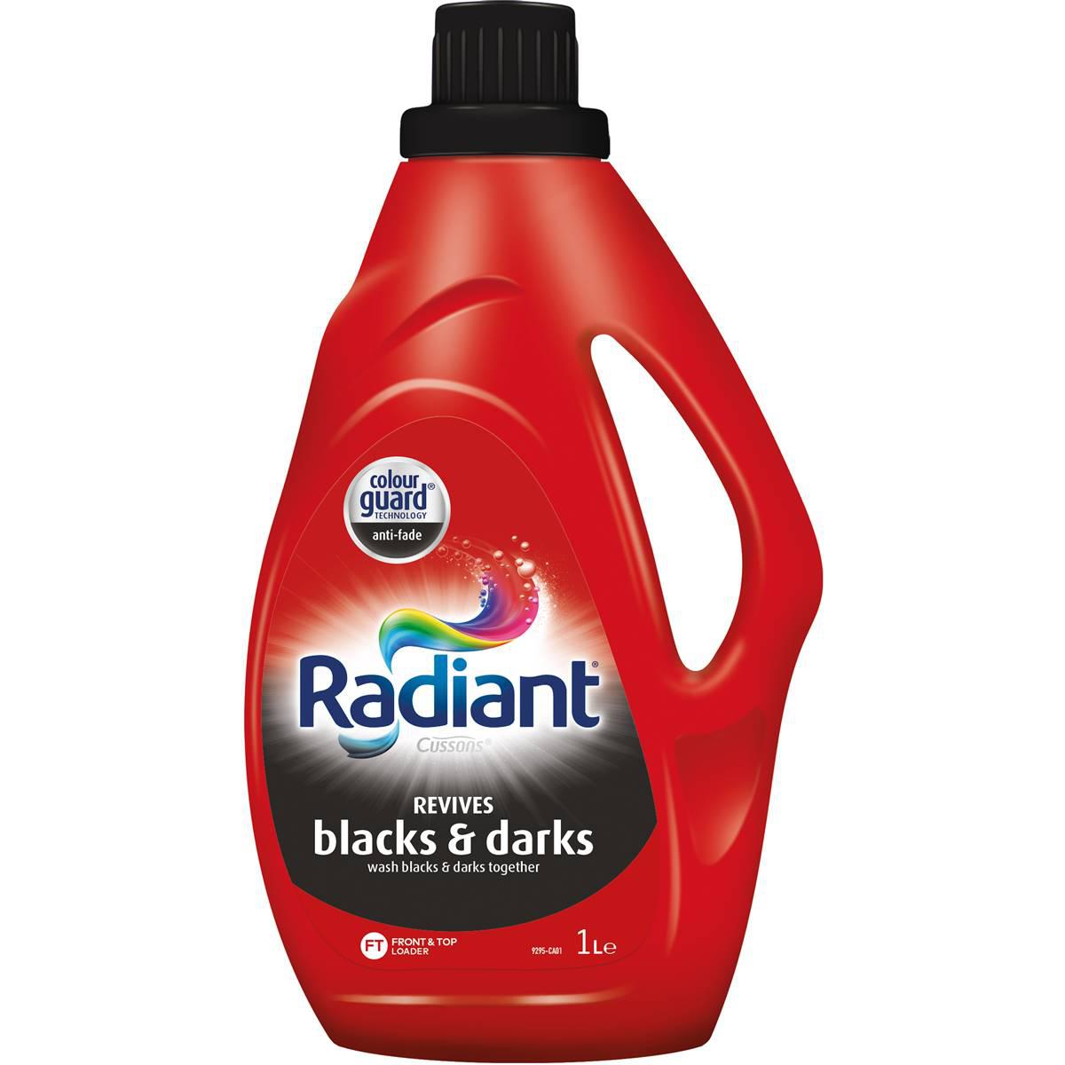 Radiant Blacks & Darks Laundry Liquid Detergent Black Wash 1l