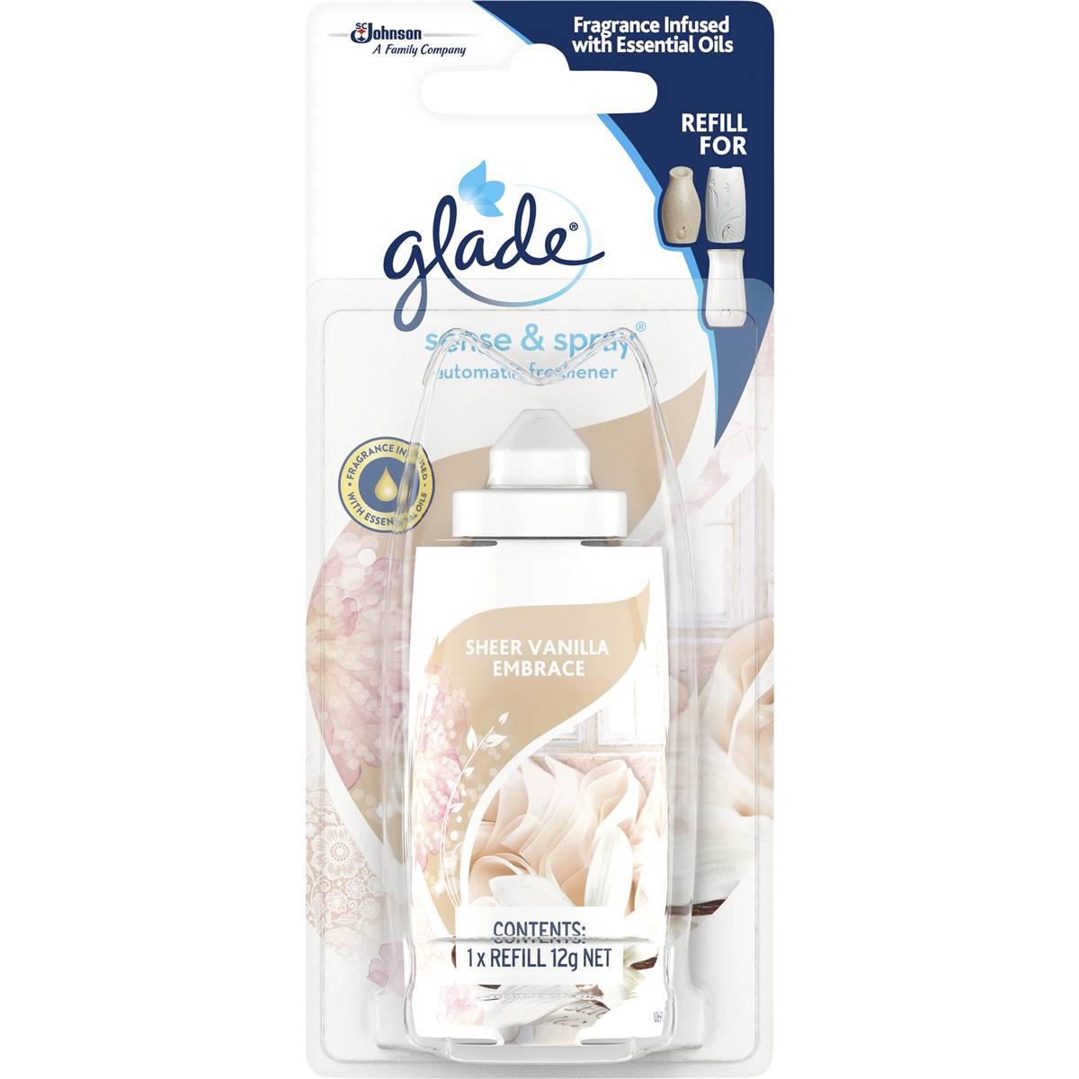 Glade Sense & Spray Air Freshener Refill Sheer Vanilla Embrace 12g