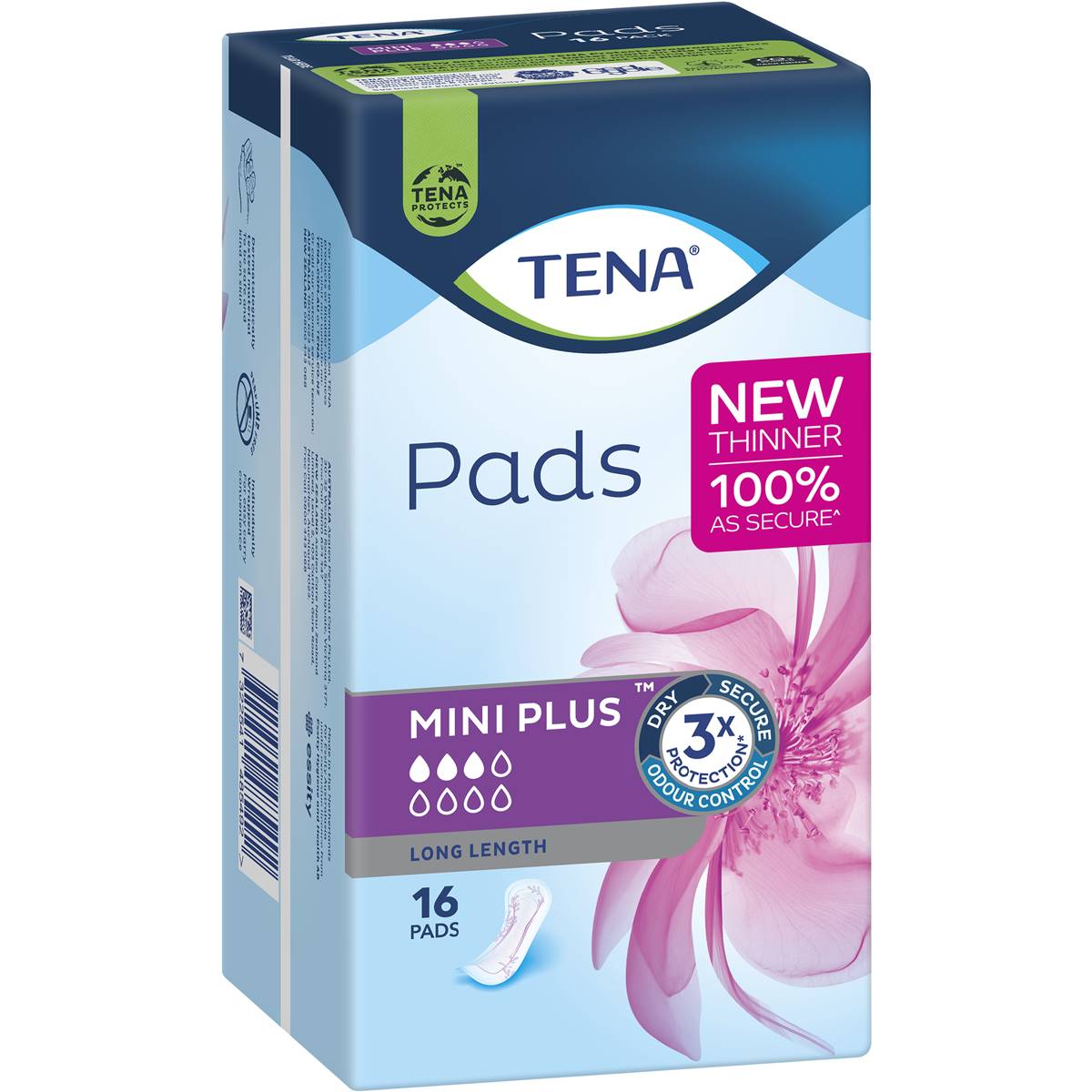 Tena Mini Plus Pads 16 Pack