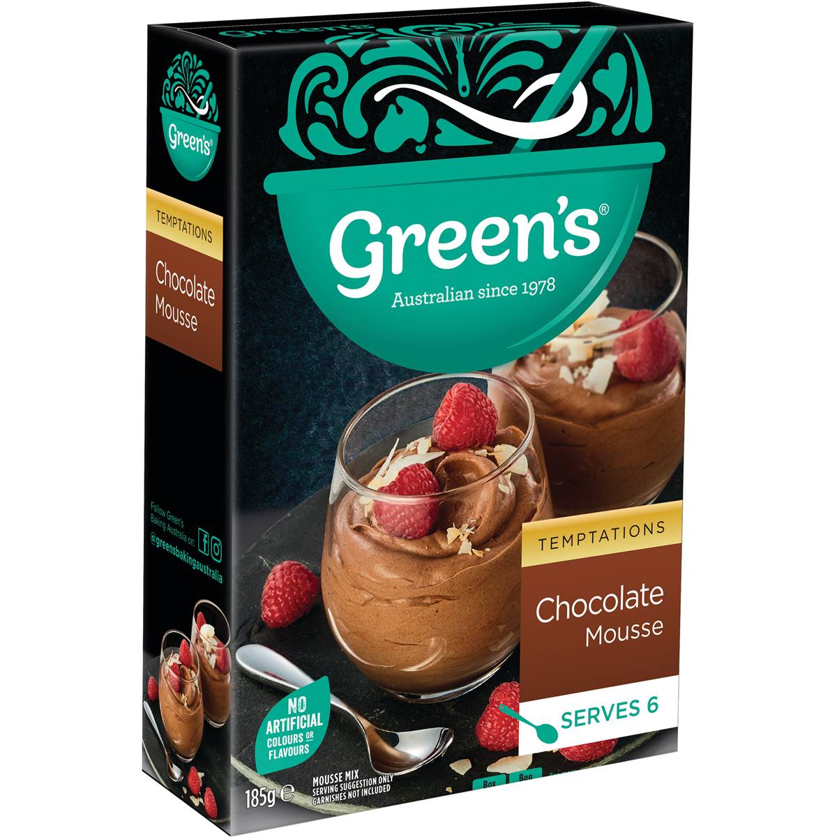 Green's Temptations Chocolate Mousse Mix 185g