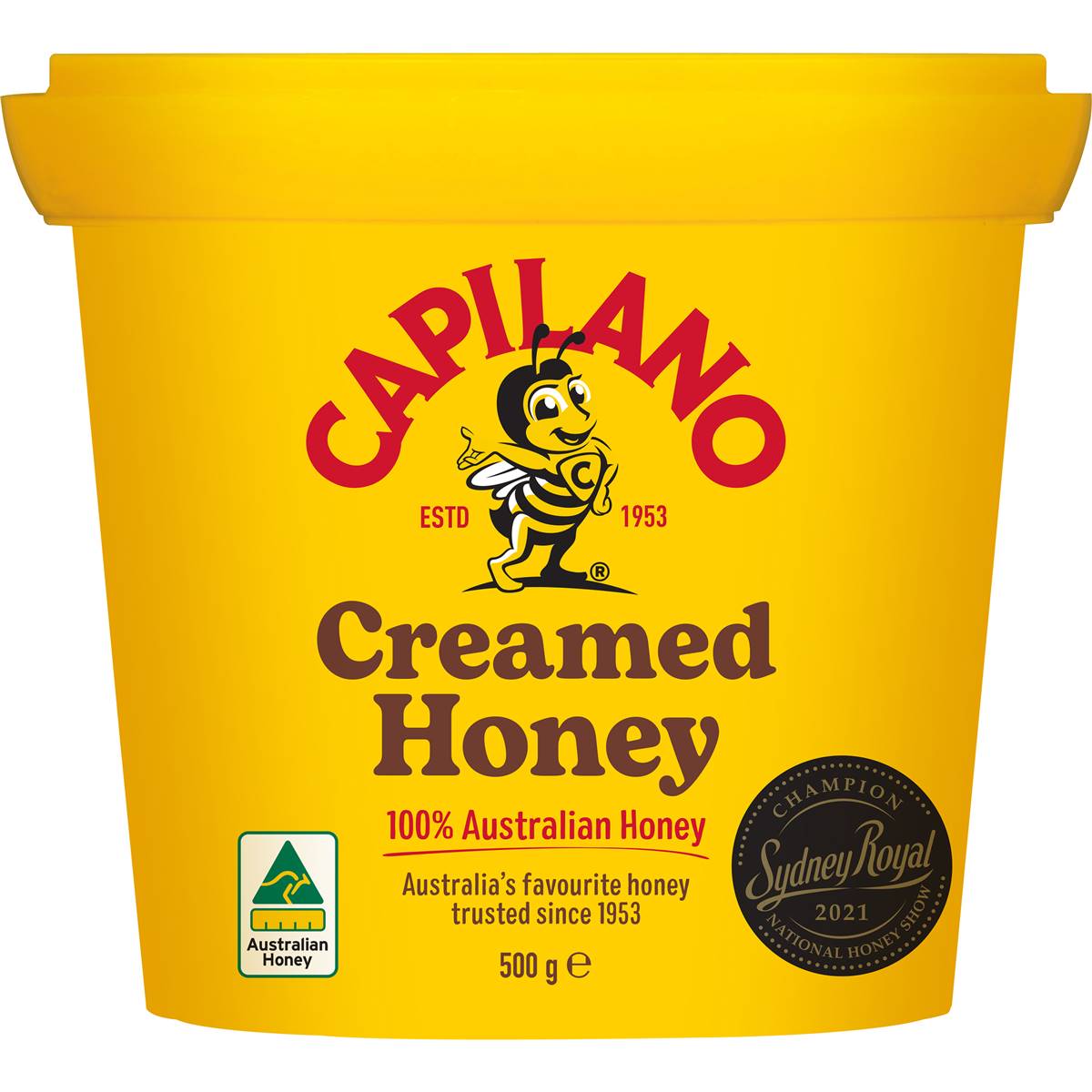Capilano 100% Pure Australian Creamed Honey Tub 500g
