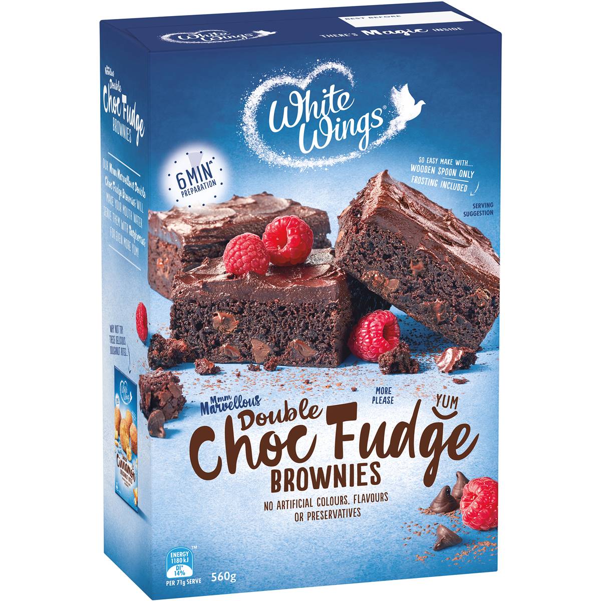 White Wings Brownie Mix Double Chocolate Fudge 560g
