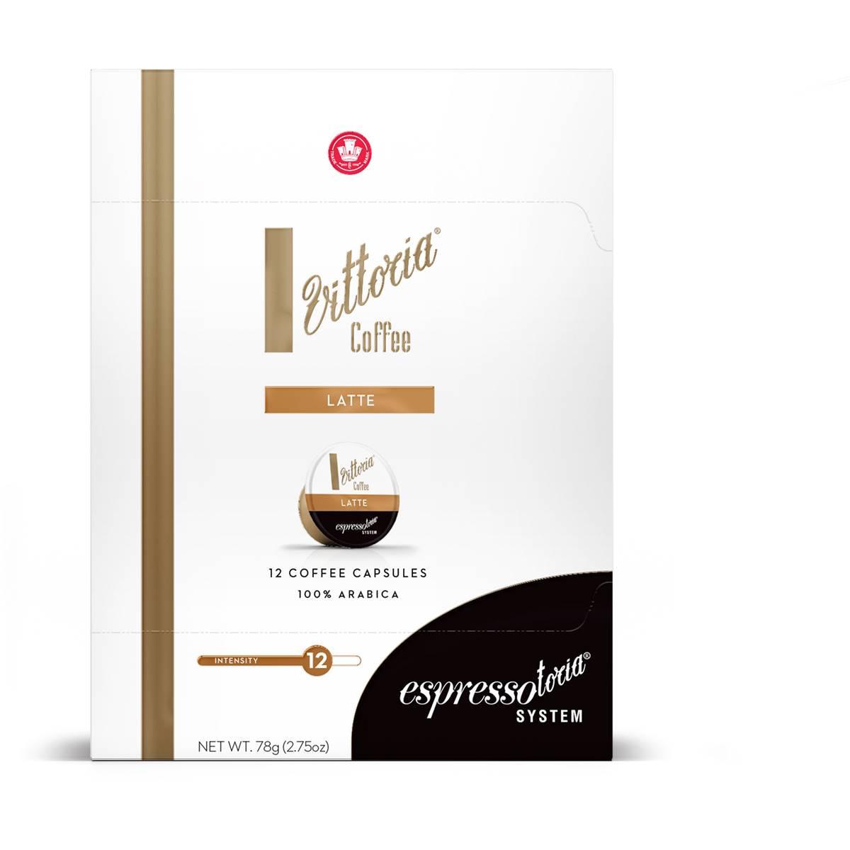 Vittoria Espressotoria Latte Coffee Capsules 12 Pack