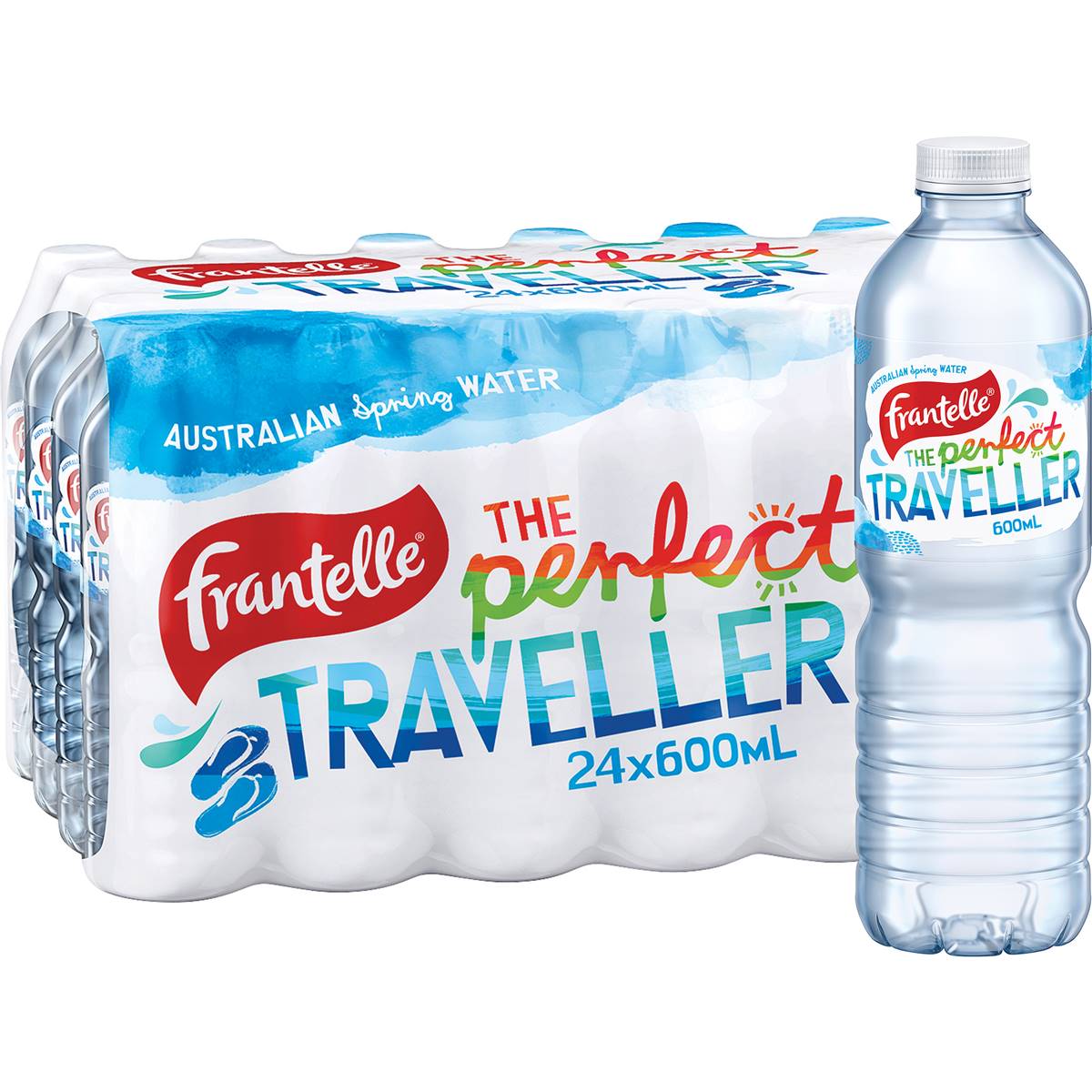 Frantelle Australian Still Spring Water Bottles 24x600ml
