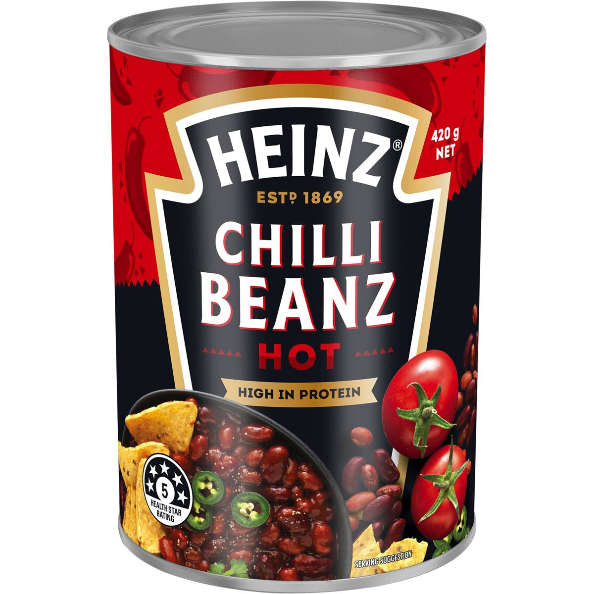 Heinz Mexican Chilli Beanz Beans Hot Canned Beans 420g