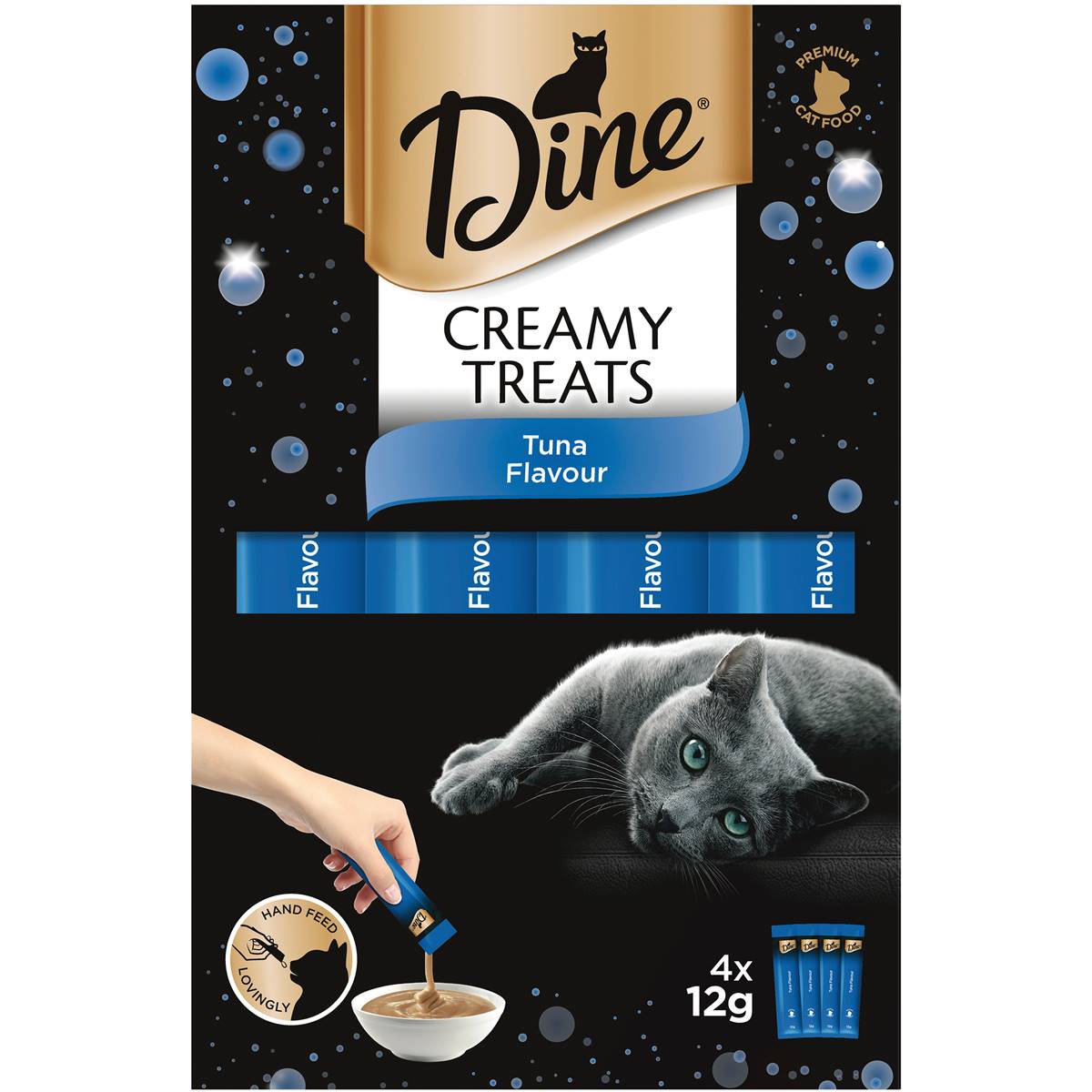 Dine Creamy Treats Tuna Flavour Cat Treat 4x12g