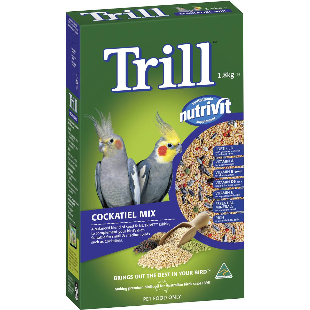 Trill Cockatiel Mix 1.8kg