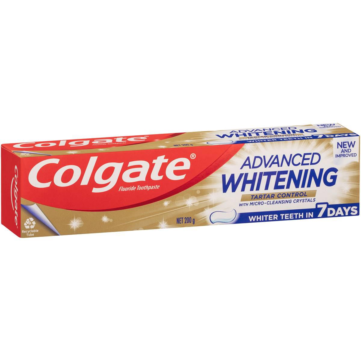 Colgate Advanced Whitening Tartar Control Toothpaste 200g