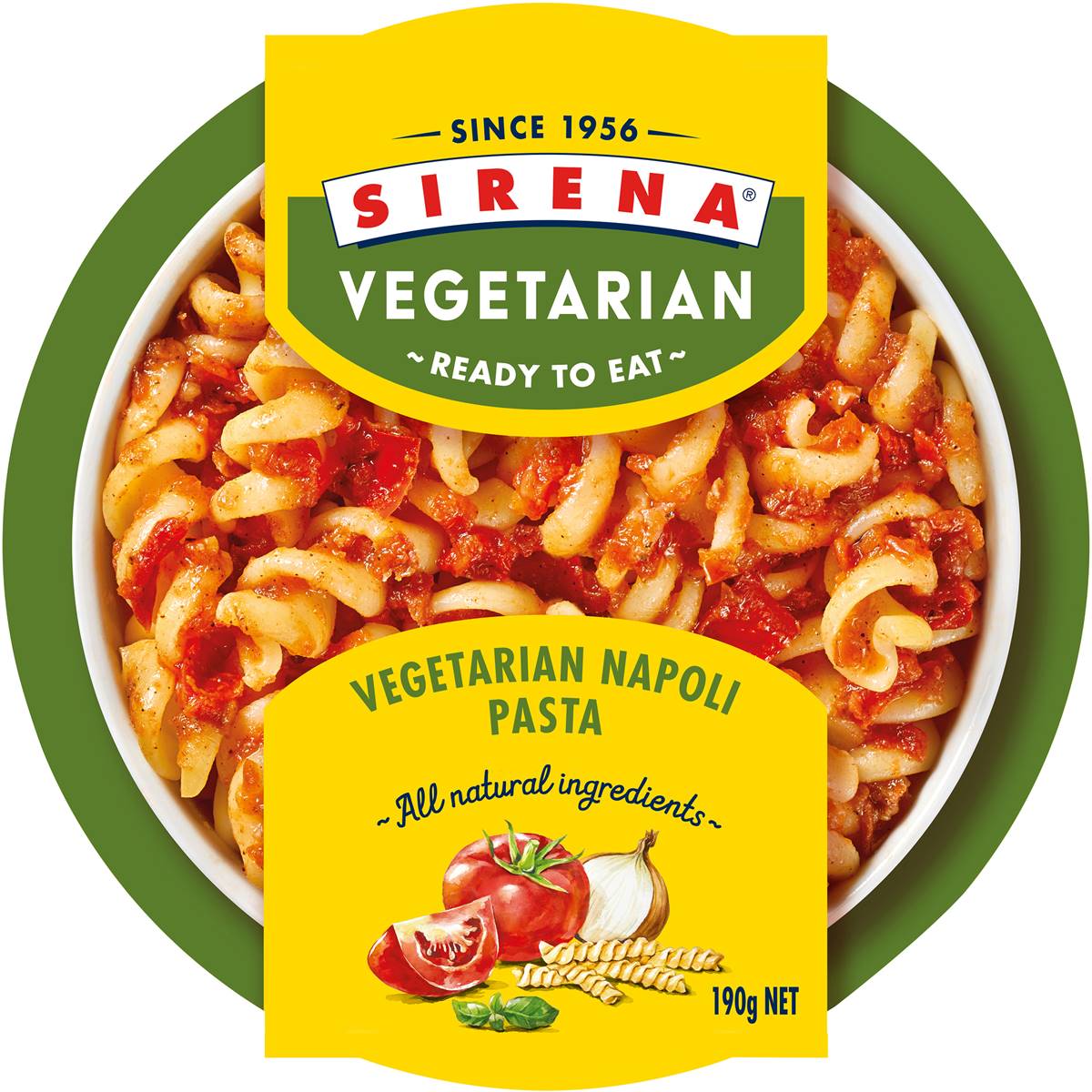 Sirena Vegetarian Ready To Eat Napoli Pasta 190g