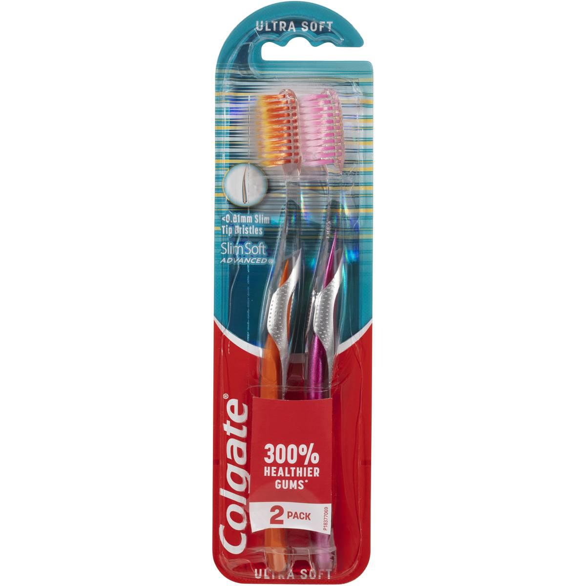 Colgate Toothbrush Advanced Ultra Soft 2 Pack