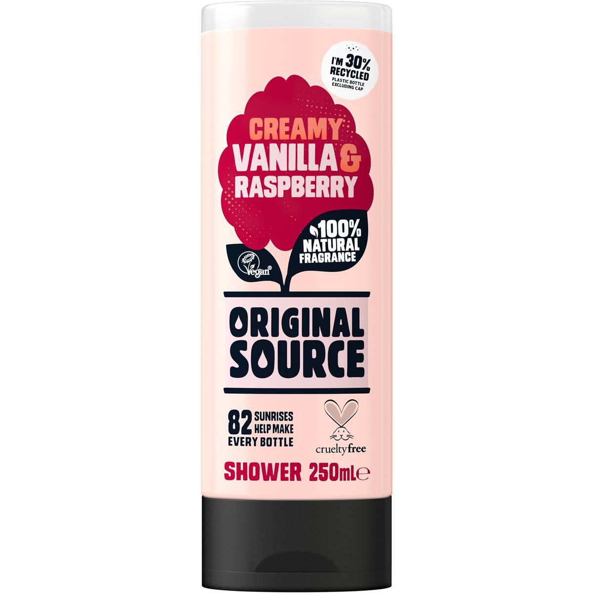 Original Soruce Original Source Body Wash Creamy Vanilla & Raspberry Shower Gel 250ml