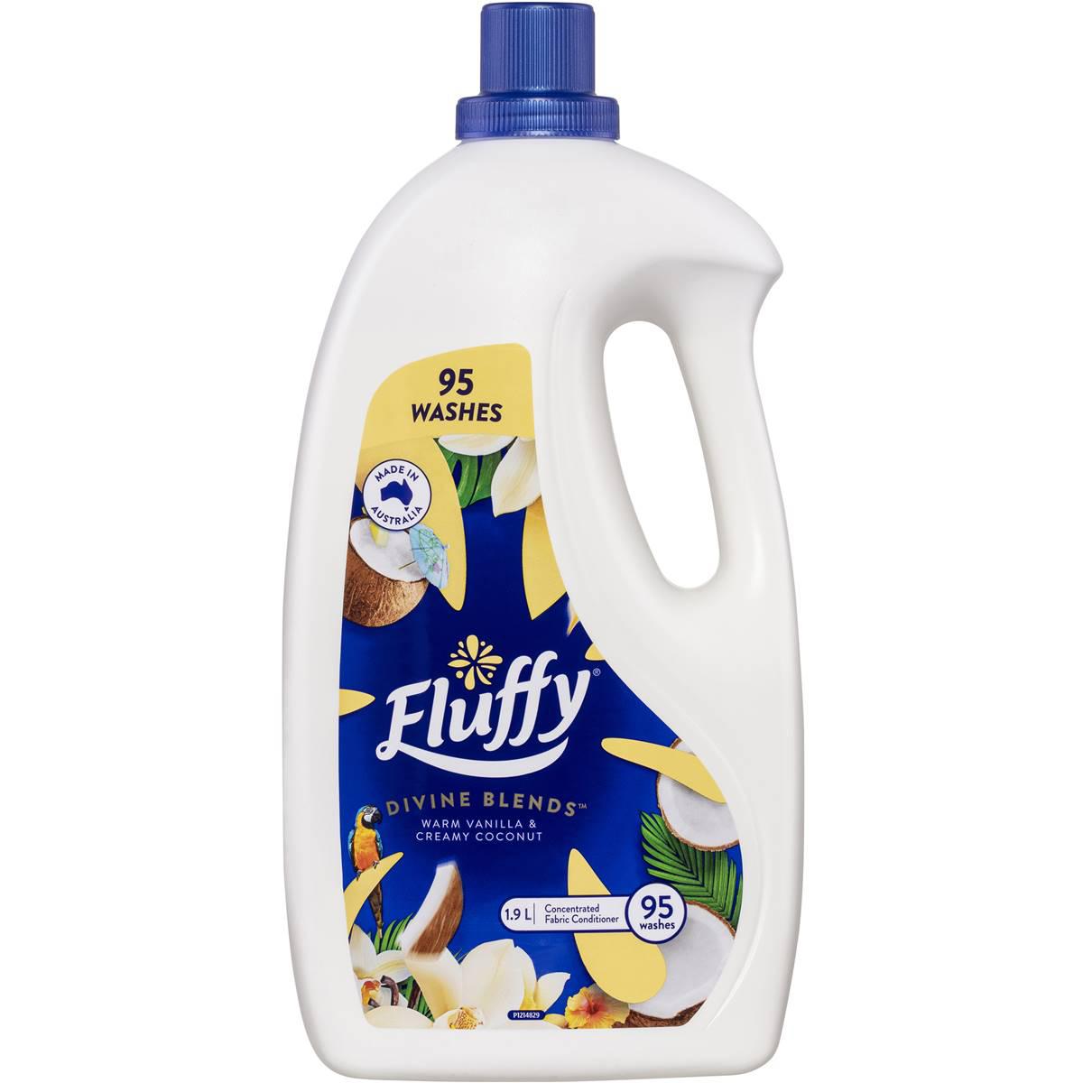 Fluffy Ultra Fabric Softener Vanilla & Coconut 1.9l