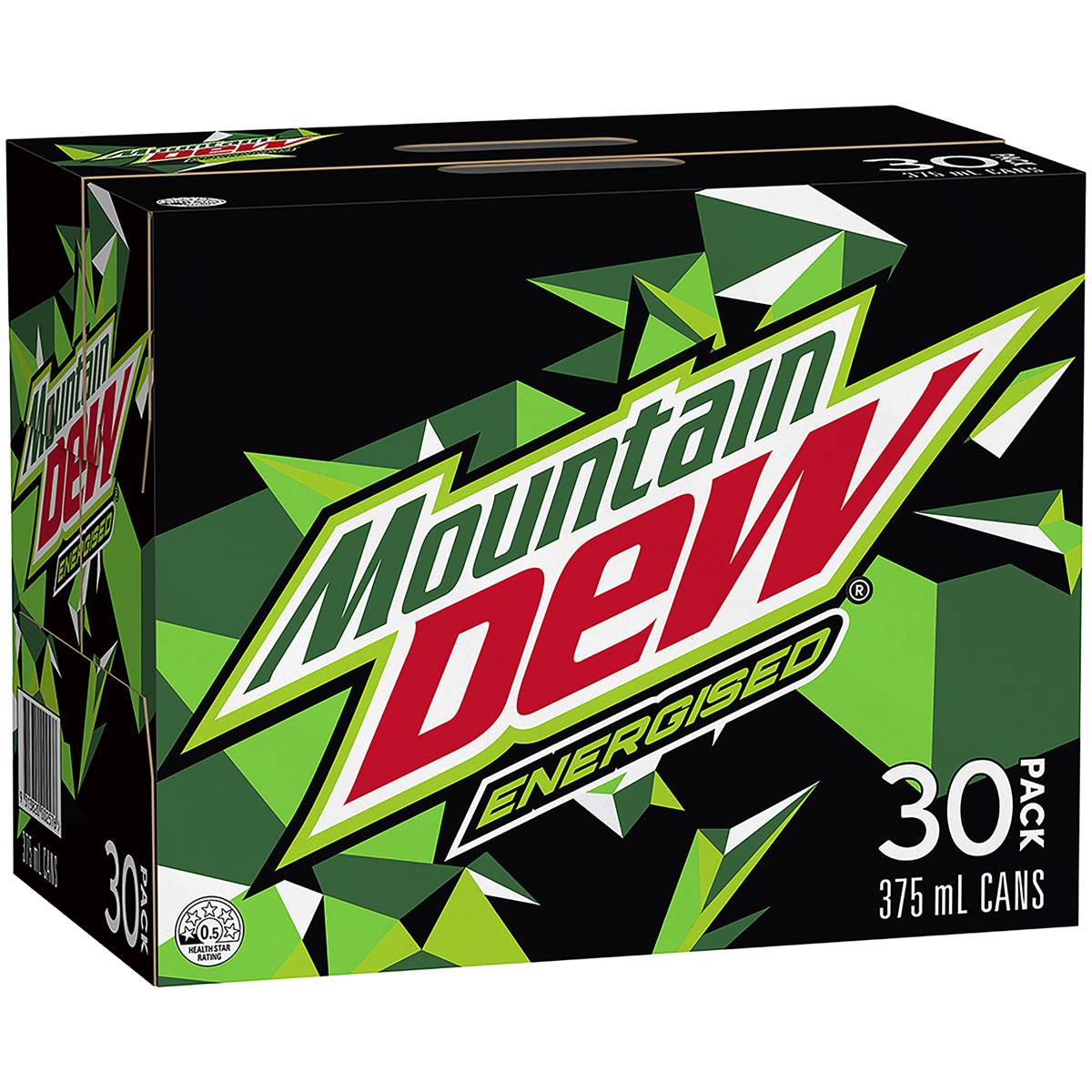 Mountain Dew Energised Soft Drink Can 30x375ml