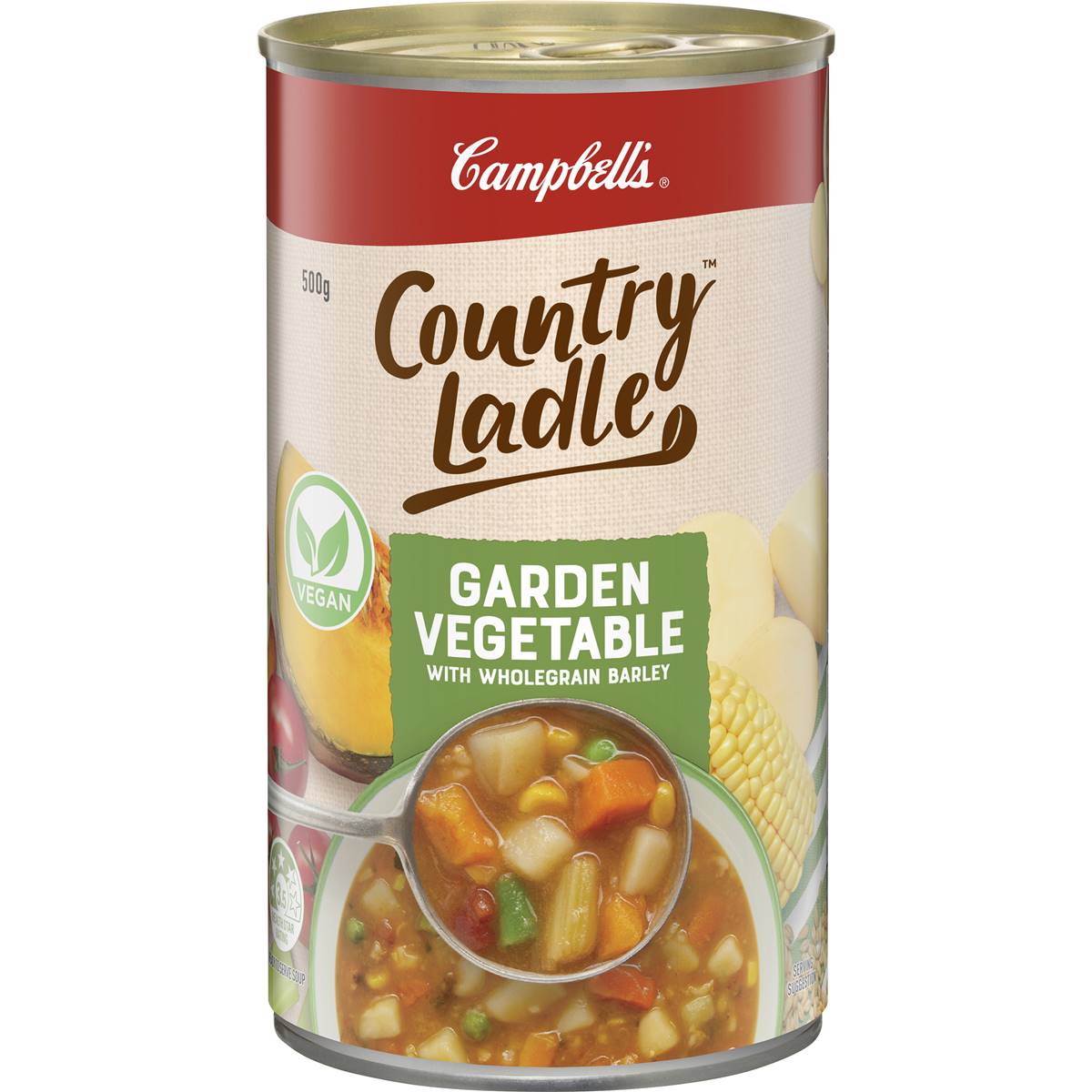 Campbell's Country Ladle Soup Garden Vegetable & Wholegrain Barley 500g