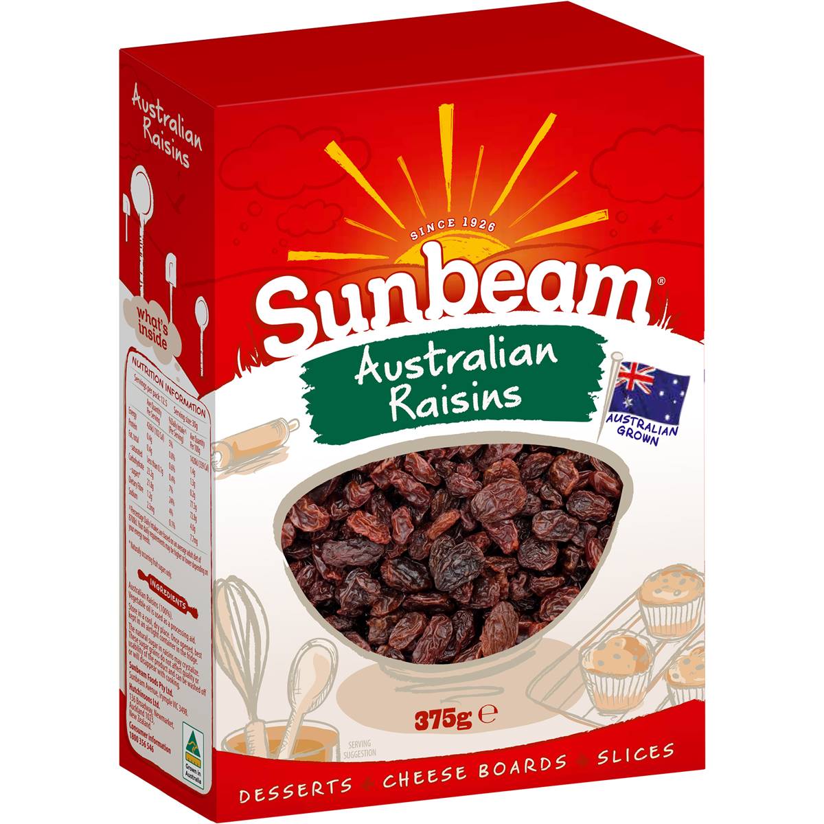 Sunbeam Australian Lexia Raisins 375g