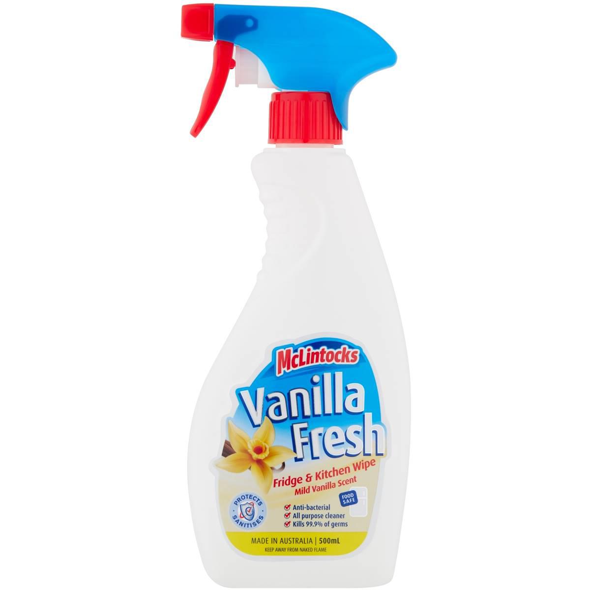 Mclintocks Vanilla Fresh Fridge Wipe & Deodorizer 500ml