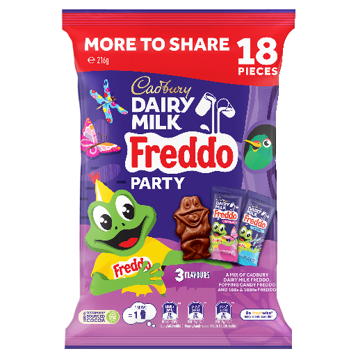 Cadbury Dairy Milk Freddo Chocolate Sharepack 18 Pack 18x12g