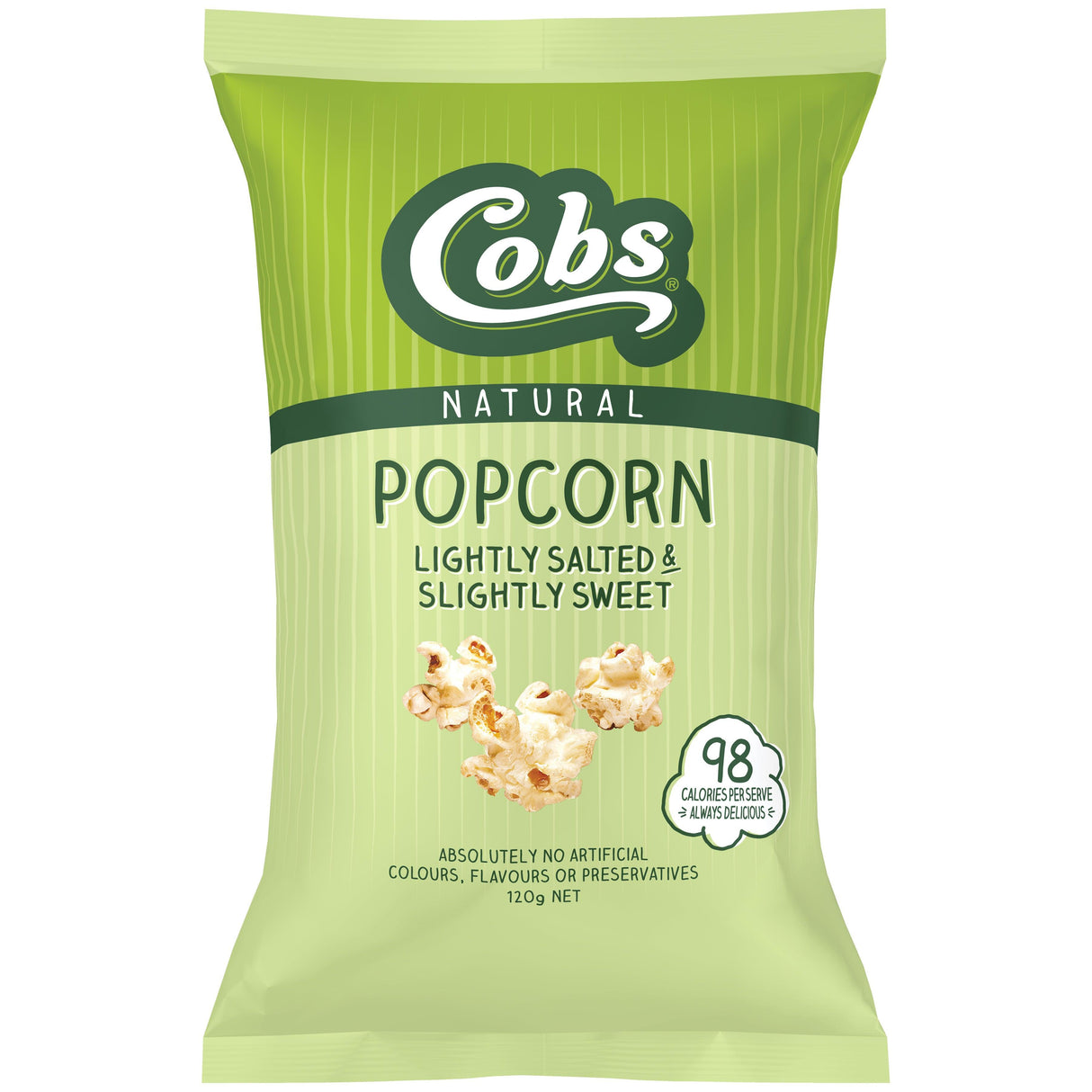 Cobs Slightly Salted & Sweet Popcorn 120g