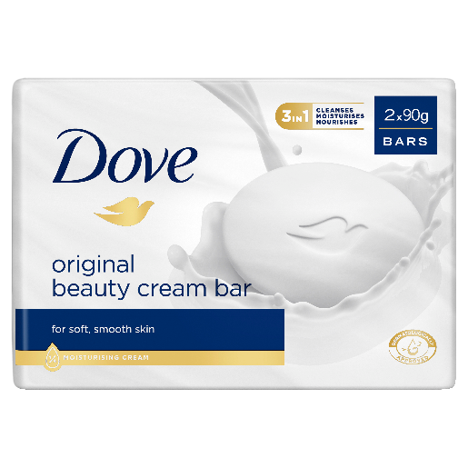 Dove Beauty Cream Bar Original Soap 90g 2x90g