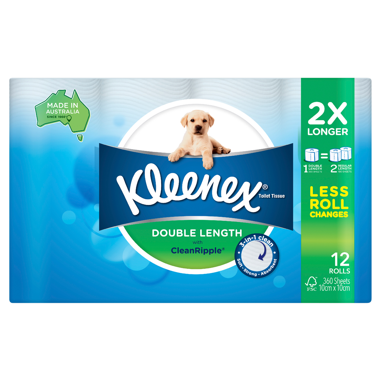 Kleenex Double Length Toilet Tissue 12 Pack