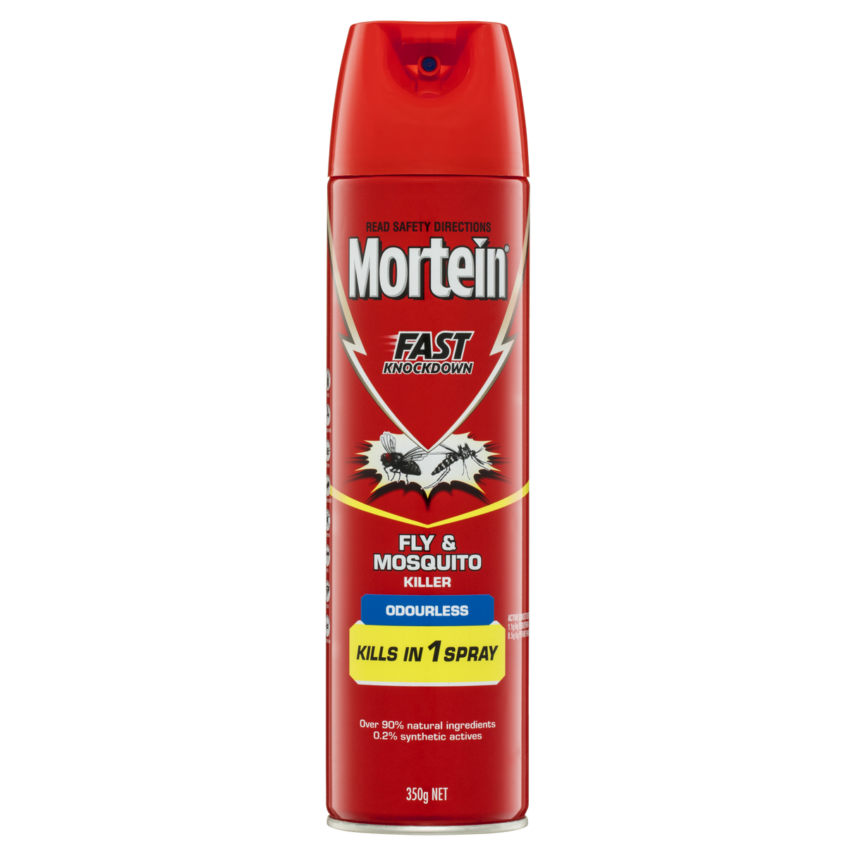 Mortein Fast Knockdown Fly & Mosquito Killer Odourless Spray 350g