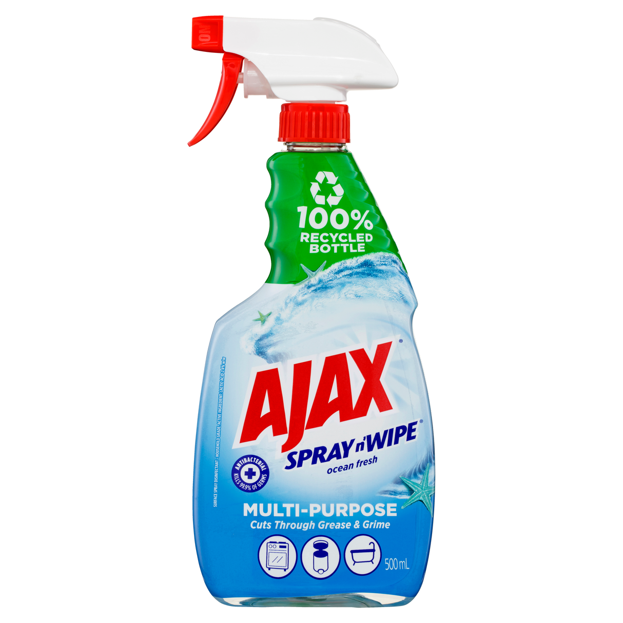 Ajax Spray n' Wipe Multi-Purpose Cleaner Ocean Fresh 475ml