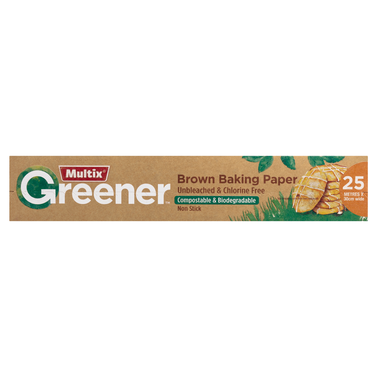 Multix Greener Biodegradable Baking Paper 25mx30cm