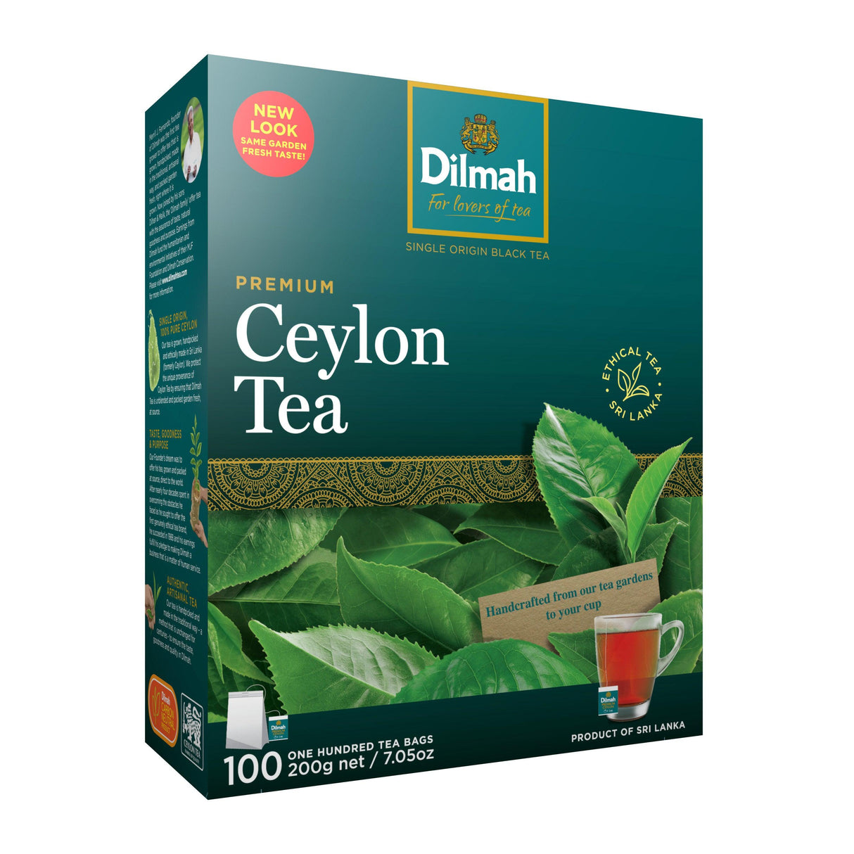 Dilmah Premium Ceylon Tea Bags 100 Pack