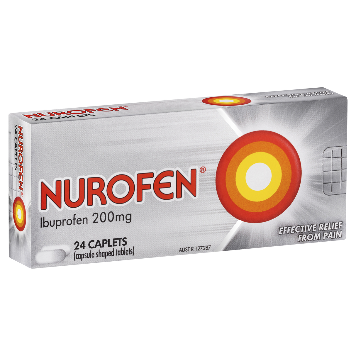 Nurofen Ibuprofen Caplets 200mg 24 Pack