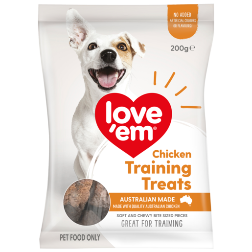 Love'em Chicken Training Dog Treats 200g
