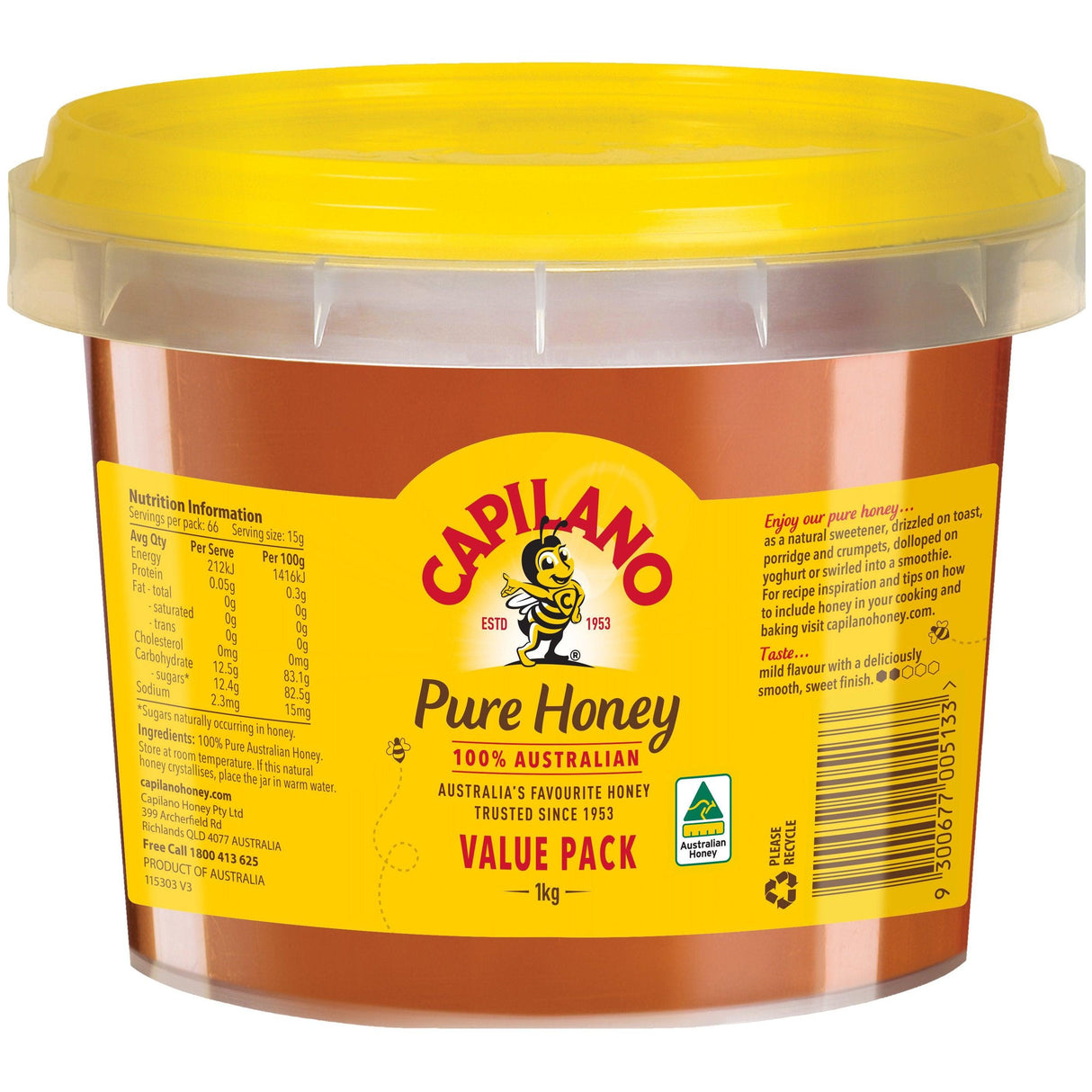 Capilano Pure Australian Honey 1kg