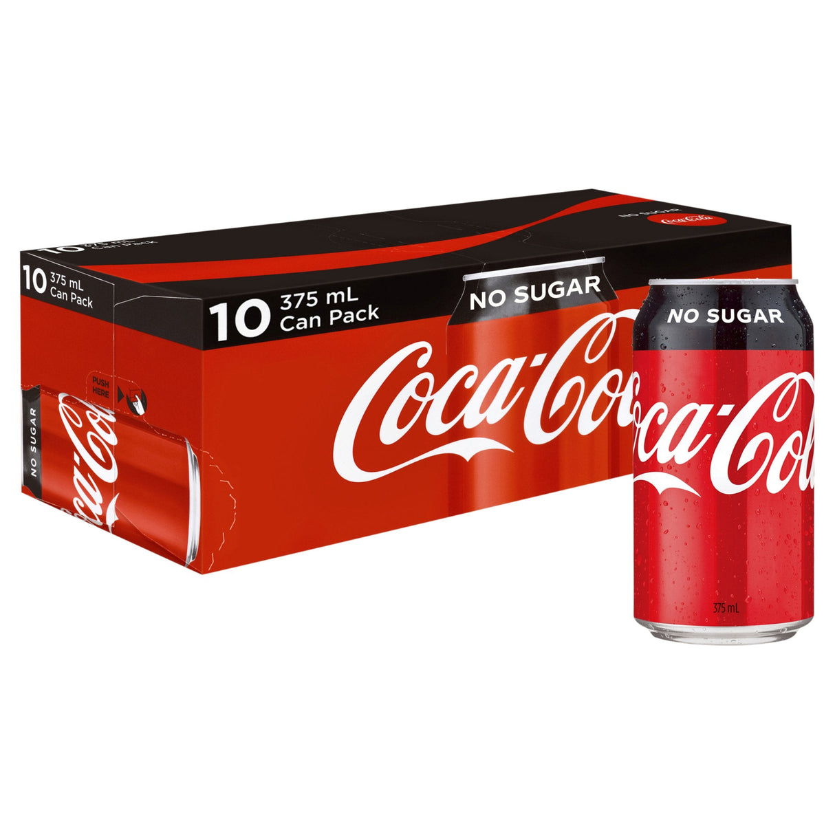 Coca-Cola No Sugar Cans 10x375ml