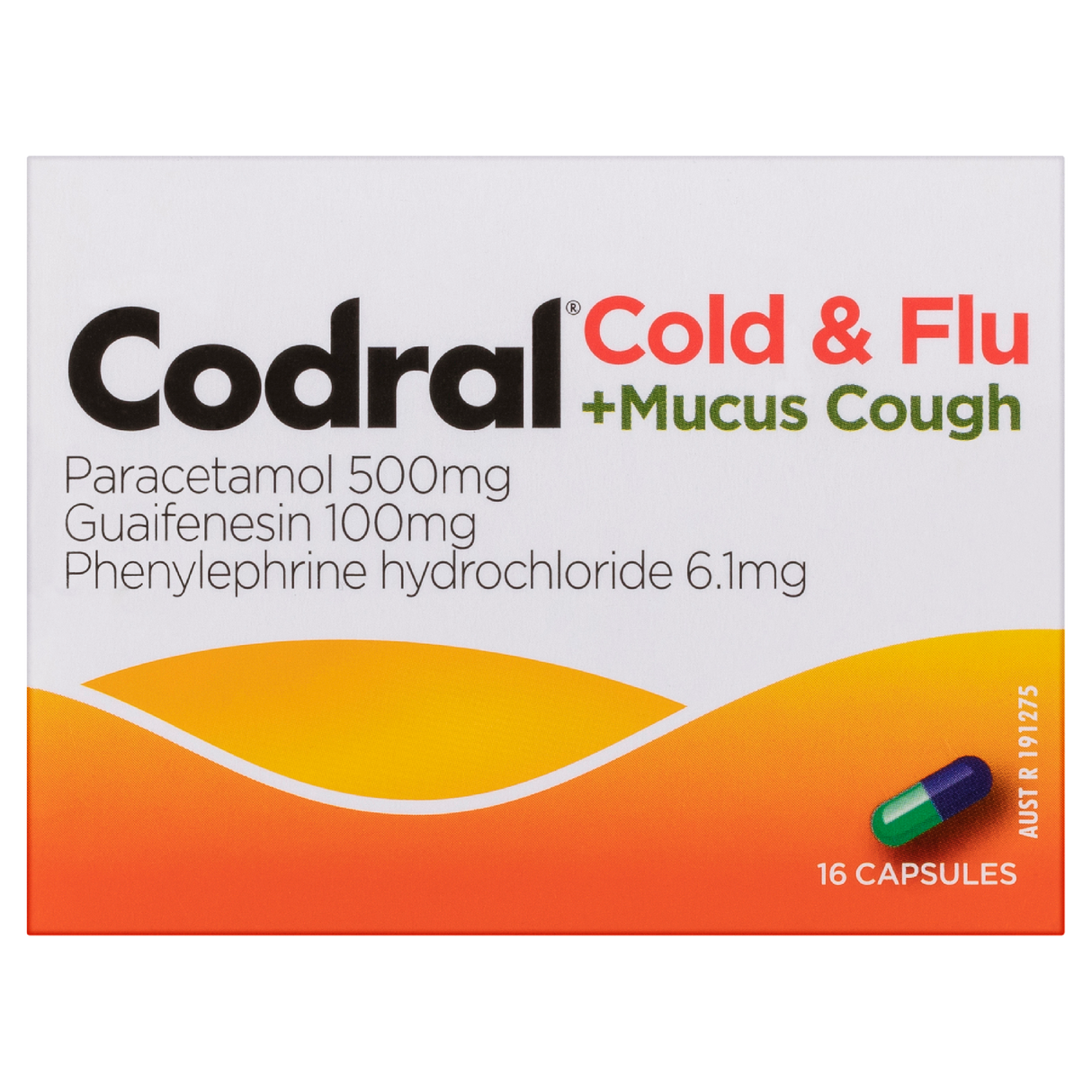 Codral Cold & Flu + Mucus Cough 16 Pack