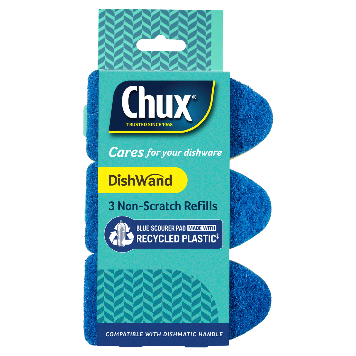 Chux Dishwand Non-Scratch Refills 3 Pack